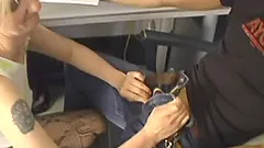 Blonde MILF Gets A Big Cumshot In Her Filthy Mouth