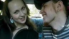 Tanya drives her BF crazy with a terrific blowjob in a car