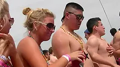 Drunk Babes Go Extremely Wild On A Beach Party Outdoors