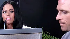 Rough sex leaves Aryana Augustine with a mouthful of semen