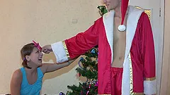 New Year's Eve anal sex with a Russian beauty