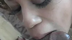 A homemade vid with a slutty GF sucking and riding a dick