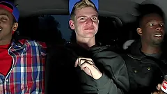 Gorgeous Sam Tyson Has An Interracial Threesome Over A Couch