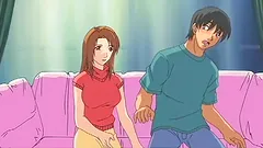 Busty anime slut is fucked by this guy's thick cock  as you hear moan