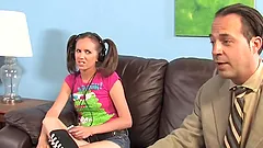 Steamy Emma Luvgood Serves A Blowjob To A Big Black Cock