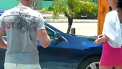 A beautiful Rhyanna Lee gets fucked rough in her tight vagina