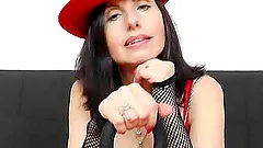 Brunette wife plays plus a adult toy