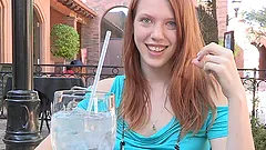 Mouthwatering Lacie Flashes Her Small Boobs In Public