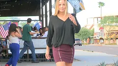Incredible Courtney II Masturbates Outdoors In Public