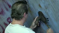 Sweet Oral Johnson Sucks A Big Black Cock From A Gloryhole