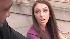 Beautiful Stephanie Cane Sucks A Big Black Cock In A POV Video