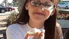 Stunning Becca Goes Really Hardcore Wearing Glasses