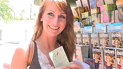 Leann strips and plays with her coochie behind the corner