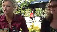 Four hot bitches enjoy eating and toying each other's cunts