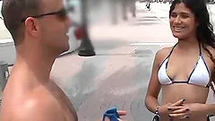 Attractive Tasty Eliza Has Rough Sex Over A Nice Bed