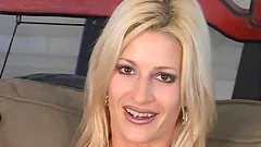 Slim MILF Laurine gets rammed in her pink pussy