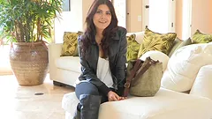 She is a bit shy, but soon she will get used to her naked form