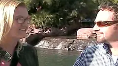 Blond milf in glasses will be fucking hard