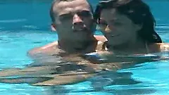 Smoking hot Latina is owning his huge cock by the pool