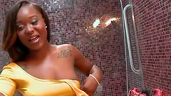 Hardcore interracial with a delicious ebony angel