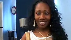 Curly Beauty Dior sucks and then fucks big black cock