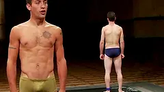 Hot DJ And Martin Lorenzo Fuck In The Shower After Wrestling