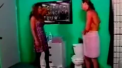 Retro video with a MILF in stockings getting banged