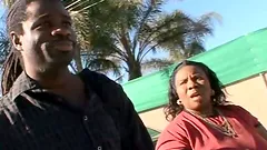 Fat Black chick in bodystockings takes big black cock in her pussy