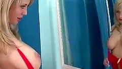 Lovely blonde babe rides her boyfriend's cock in homemade vid