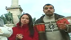 Two slim bitches get banged hard in ardent foursome sex clip