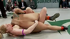 Nasty girls in bikini fight and fuck like wild whores