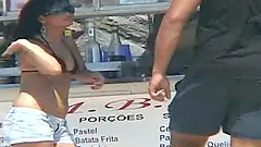 Brazilian babe shows off her great body before being fucked ç