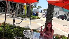 Incredible Ginger Maxx Gets Banged In Public After Buying Ice Cream