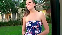 Adorable Summer Rae Gets Pounded Doggy Style In Public