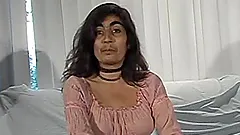 Fugly brunette mom fingers and toys her bushy cunt