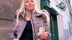An Amazing Blonde Goes Hardcore For Money In Public