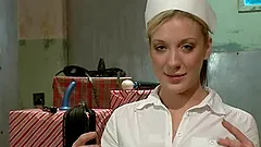 Amy Brooke the hot nurse gets toyed in both holes by Isis Love