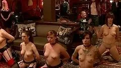 A few hot girls get humiliated and fucked in public