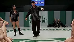 Three nasty girls are on the pitch to go rough