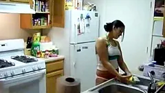 Busty amateur GF sucks and fucks with creampie