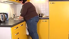 Ivana the horny BBW gets fingered and fucked rough