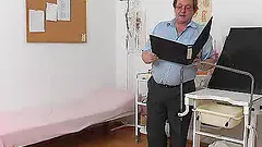 Skinny eighteen Lucianna Karel gyno clinic inspection