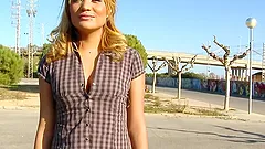 Kazzandra-z blows and gets fucked from behind in the park