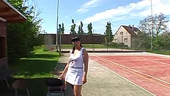 Dirty sex games in public with a lusty siren