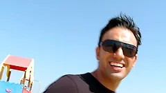 Noemi Jolie gets her pussy fucked from behind on a balcony