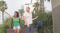 Interracial anal sex scene with a flith ebony chick