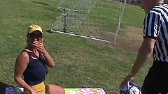 Smoking hot brunette loves rolling in the hay with older fellas