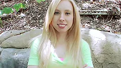 Blue-Eyed Blonde Sofie Carter Taking a Big Black Cock in Her Snatch