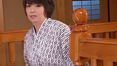 Japanese mom Chiaki Takeshi blows and gets fucked from behind