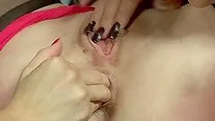Anal loving chicks fist their asses and use a strap on